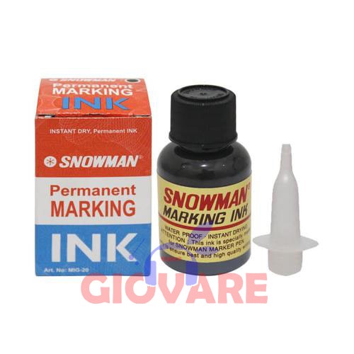 

TINTA SPIDOL PERMANEN SNOWMAN ORIGINAL REFILL INK PERMANENT MARKING