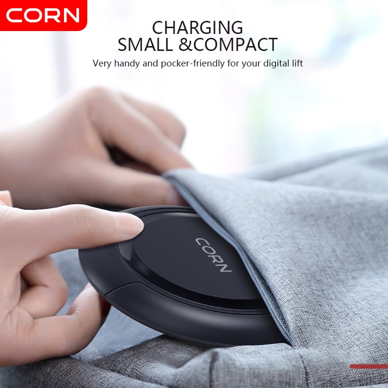 【Murah】CORN QW001  Charger Wireless 15W Universal Quick Charging Tanpa Kabel Fast Charging Untuk Samsung, Realme, Xiaomi,oppo,vivo