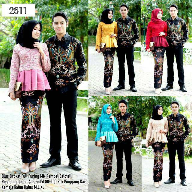 Tasyananu_batik Couple Brokat Mix Baloteli 2611 / Couple 2611