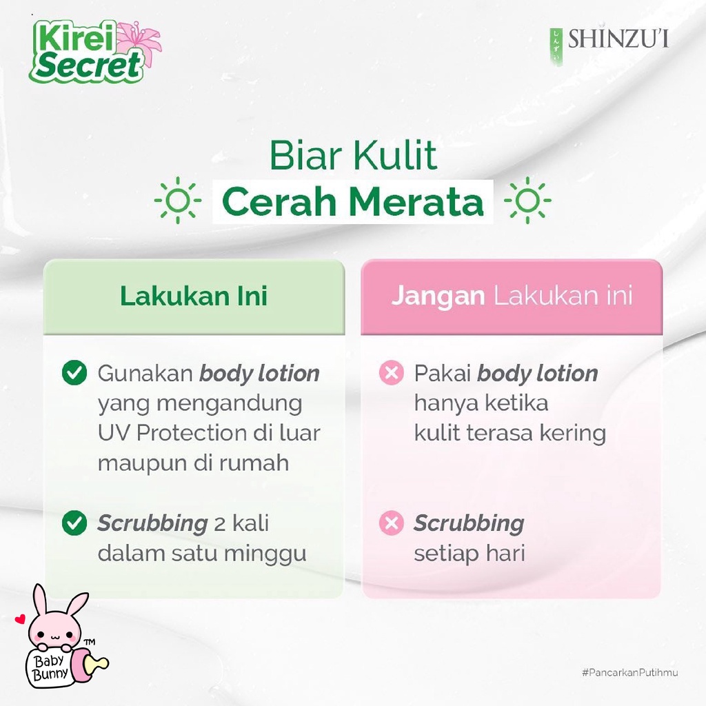 ❤ BELIA ❤ Shinzui Body Scrub 120 g (Kecil) &amp; 200g (Besar) | Lulur Badan Shinzu'i | BABY BUNNY