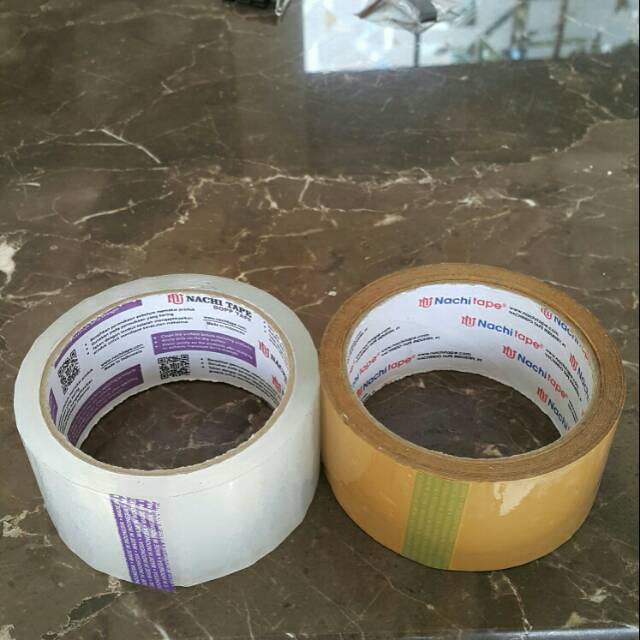 

Lakban bening cokelat opp nachi 50yd opp tape murah berkualitas
