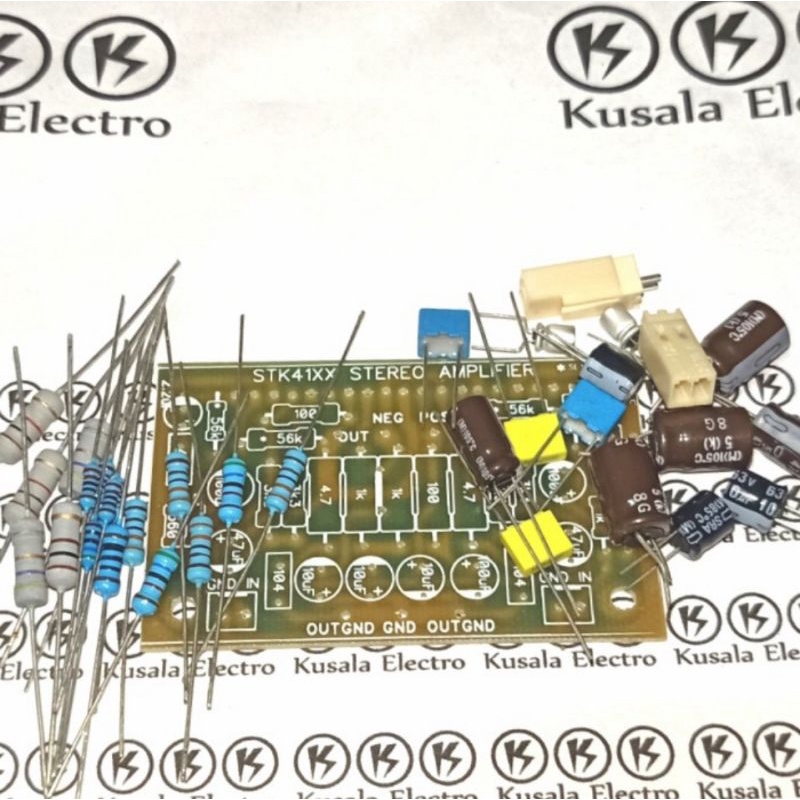 PCB STK4171 - STK4192 + Resistor