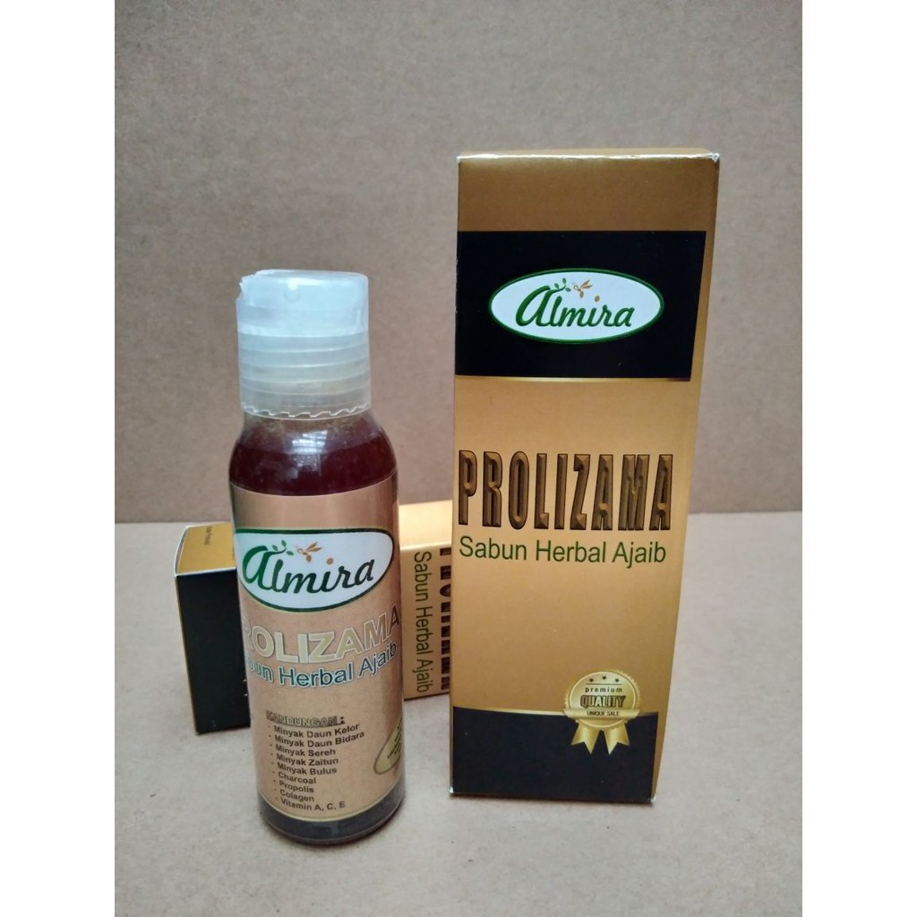 ALMIRA PROLIZAMA CAIR SABUN HERBAL AJAIB 1 Box isi 3 Botol