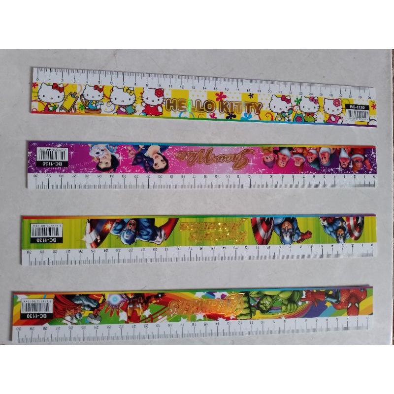 PENGGARIS - RULER PLASTIK HOLOGRAM 30CM