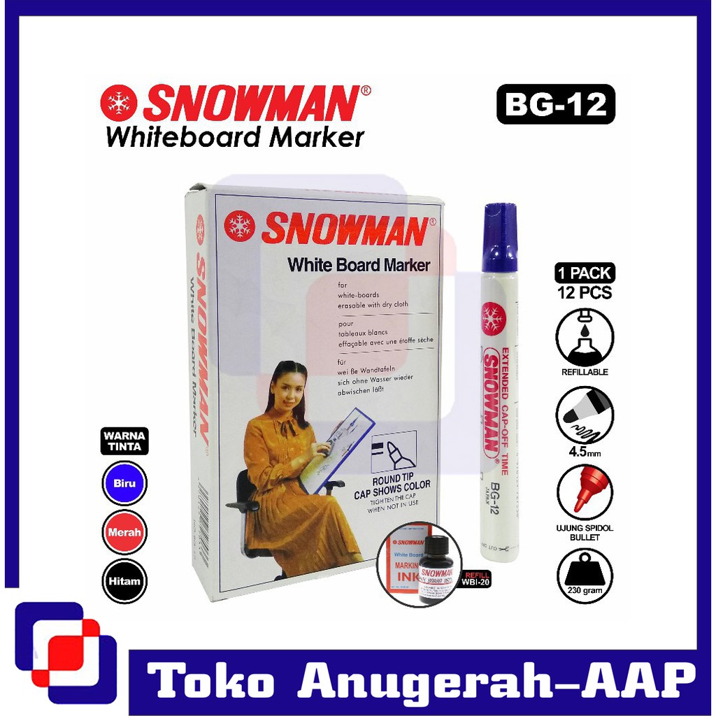 

Spidol Snowman White Board