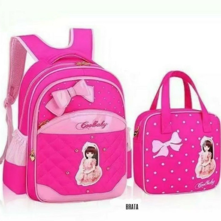 MOEZHA TAS _ TAS RANSEL ANAK PEREMPUAN MOTIF (BALQIS) TAS SEKOLAH ANAK CEWEK TK SD BAHAN KANVAS DINIER