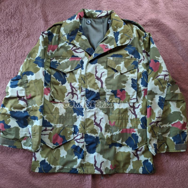 JAKET PARKA M65 ARMY KOSTRAD LORENG DAUN ANGGUR