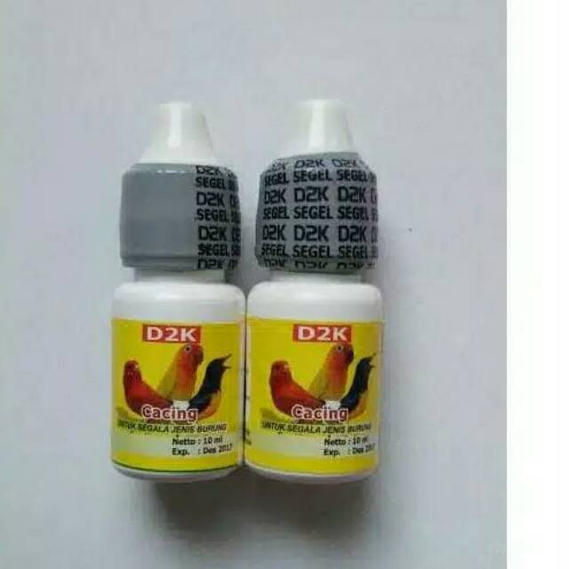 D2K CACING obat cacing burung d2k