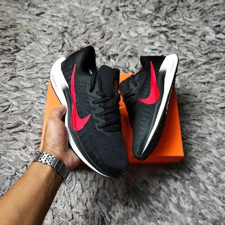 Sepatu Nike Zoom Pegasus Turbo 2 Black Red White Premium Original