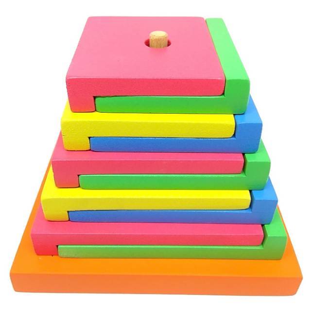 Menara Berpasangan - Jual Murah Grosir Mainan Edukasi Edukatif Anak Kayu