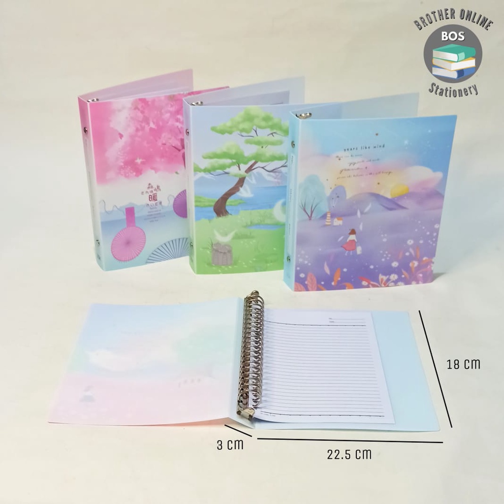 

Adn BOS Binder Note A5/Buku Ring Besi/Buku Spiral/Spiral Book