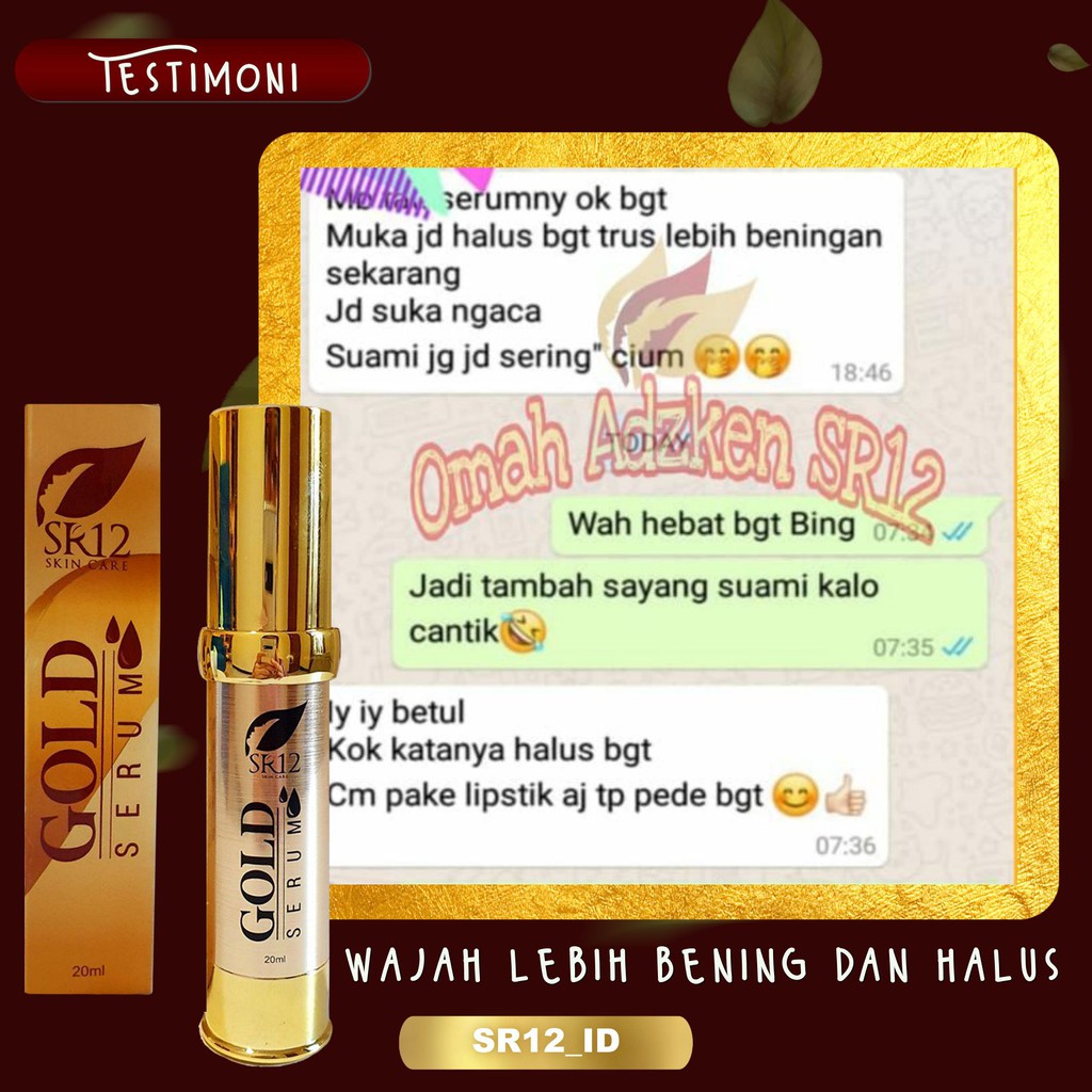 GOLD SERUM SR12 / SERUM COLLAGEN PENCERAH WAJAH