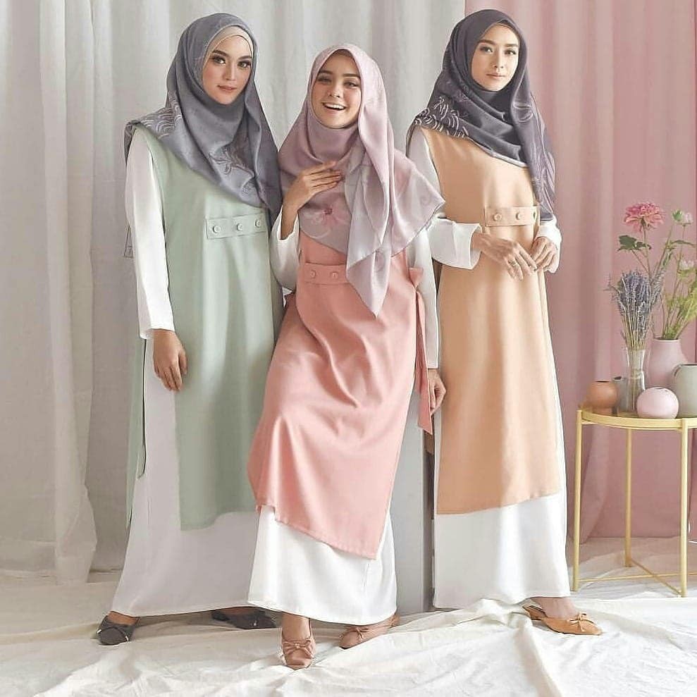 PROMO BIG SALE !!! AXA SYARI PR001 / GROSIR MAXY DRESS MUSLIM / DRESS MODIS /  KEKINIAN / TERLARIS