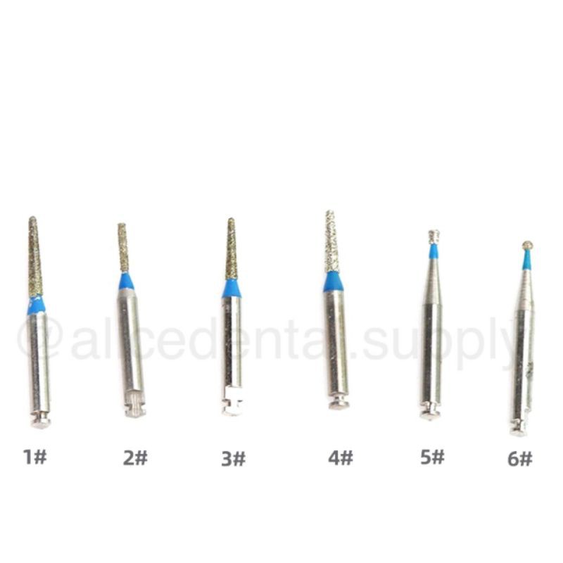 Dental Diamond bur gigi low speed burs lowspeed bulat inverted micromotor mikromotor contra angle