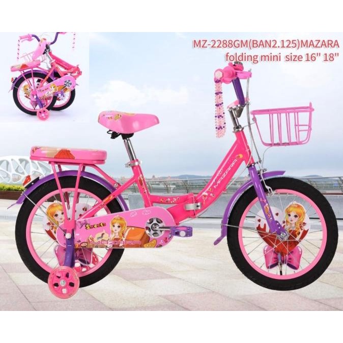 Sepeda Lipat Mini Anak Cewek Pacific Mazara 16 18 Inch Folding Bike ON SALE