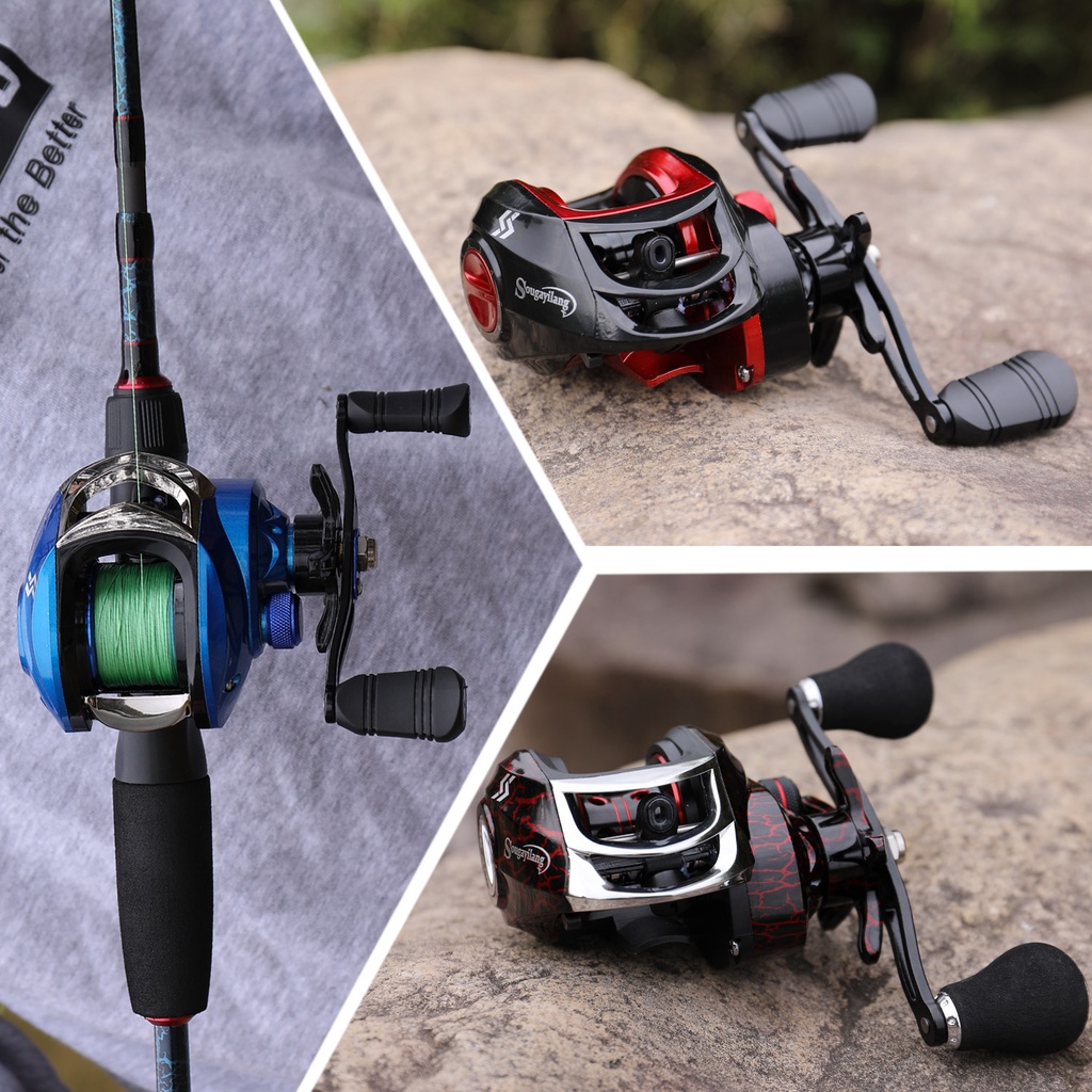 Casting Fishing Reel Max Drag Full Metal Spool  Reel 18 + 1 Ball Bearings 7.2: 1 Rasio Gigi Kanan Kiri Menangani Casting Fishing Reel Air Asin Air Tawar Memancing Gulungan Gear Tackle Luar Ruangan