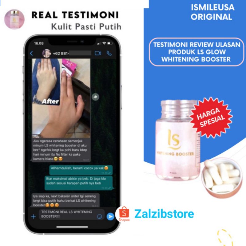 Best seller / Pencerah Kulit Tubuh / Pemutih Kulit Tubuh / LS Whitening Booster