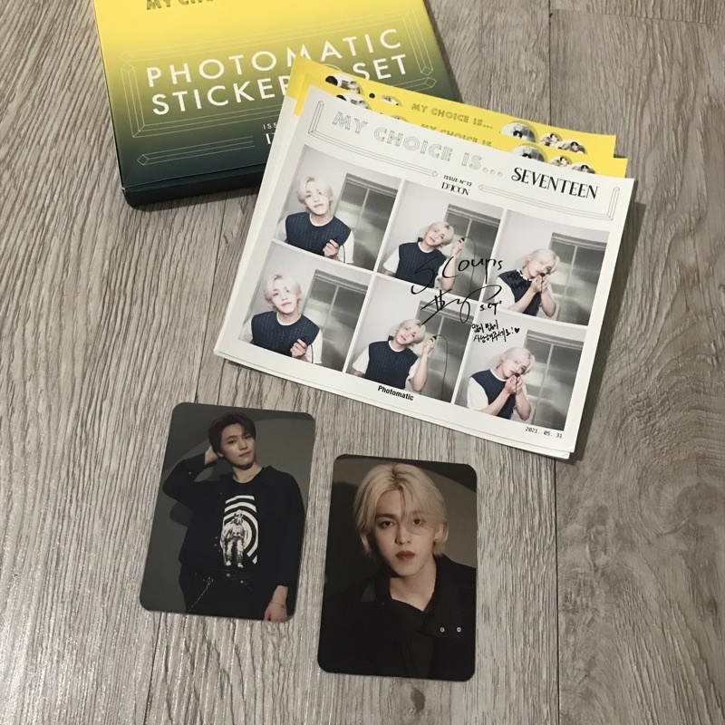 DICON - Seventeen (Scoups - The8 - Dino) Scarf woozi, Otp Photomatic Sticker