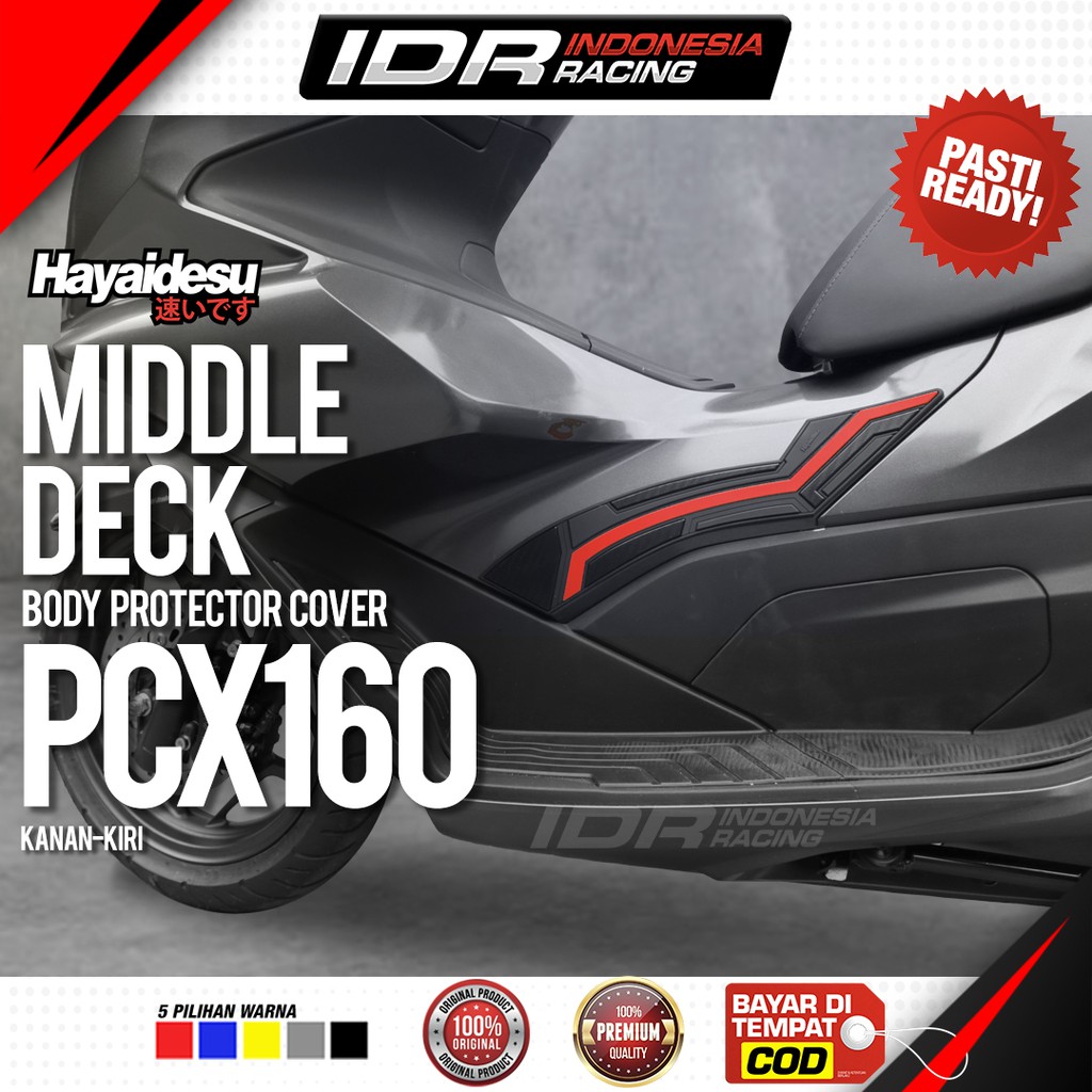 Hayaidesu PCX 160 Middle Deck Cover Body Protector Aksesoris Honda