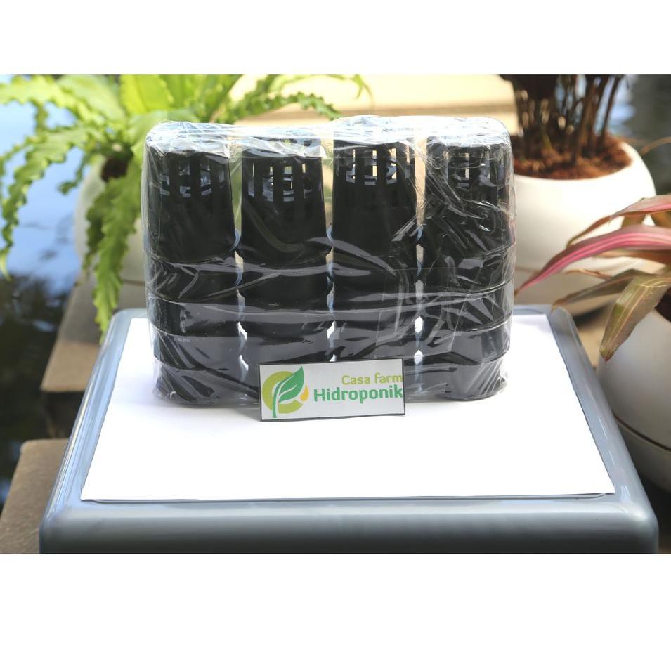 ₢ NETPOT HIDROPONIK Diameter 6 cm Tinggi 7 cm ( isi 20) untuk sistem DFT NFT Kangkung selada sawi في
