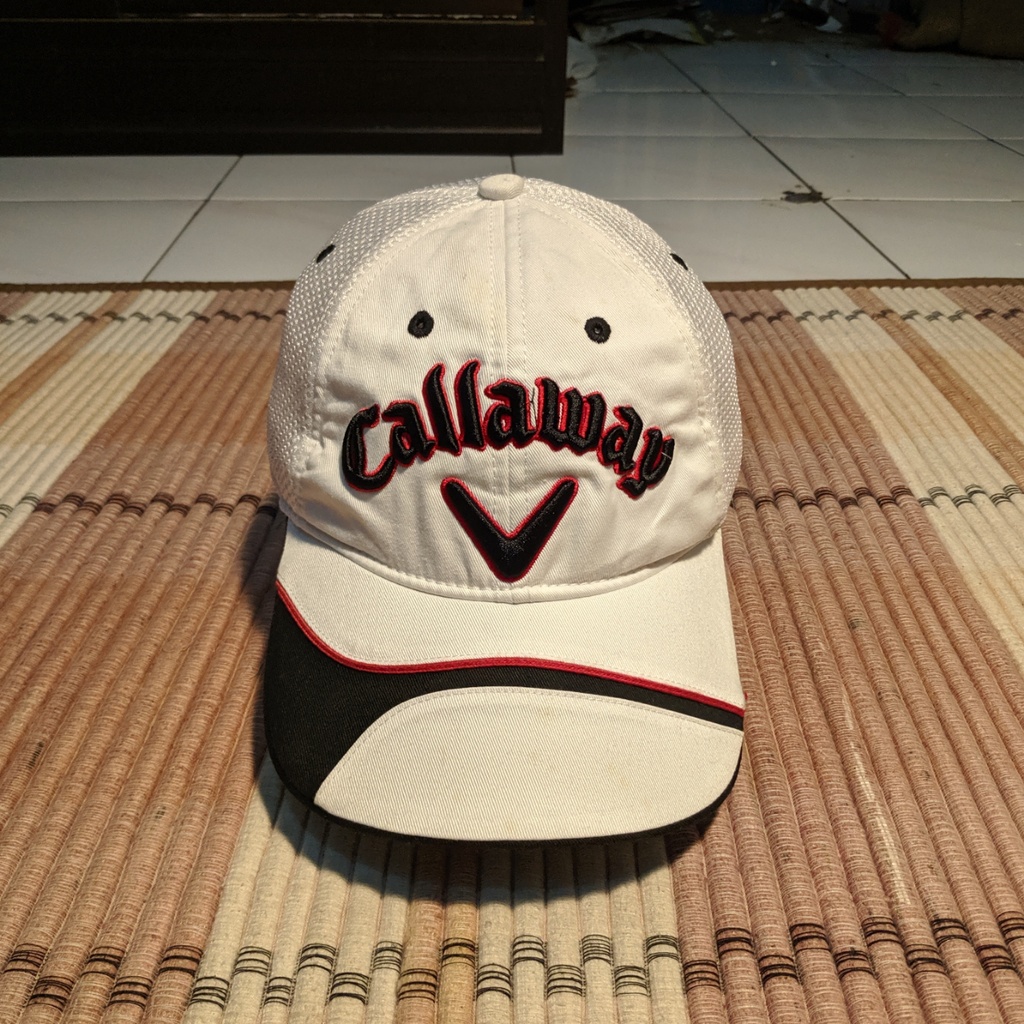 Topi CALLAWAY GOLF By NEW ERA Golf Cap Putih Original Second Preloved