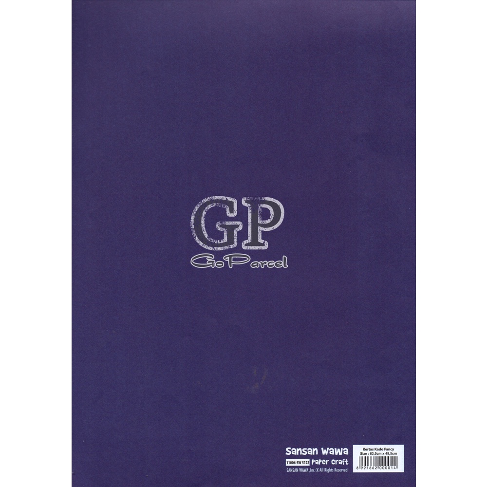 ( 5 Lembar ) POLOS SANWA - KERTAS KADO PURPLE SERIES - GIFT WRAP PAPER SANSAN WAWA UNGU / LAVENDER / EGGPLANT