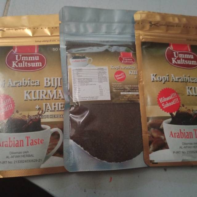 

Kopi biji kurma jahe 50g