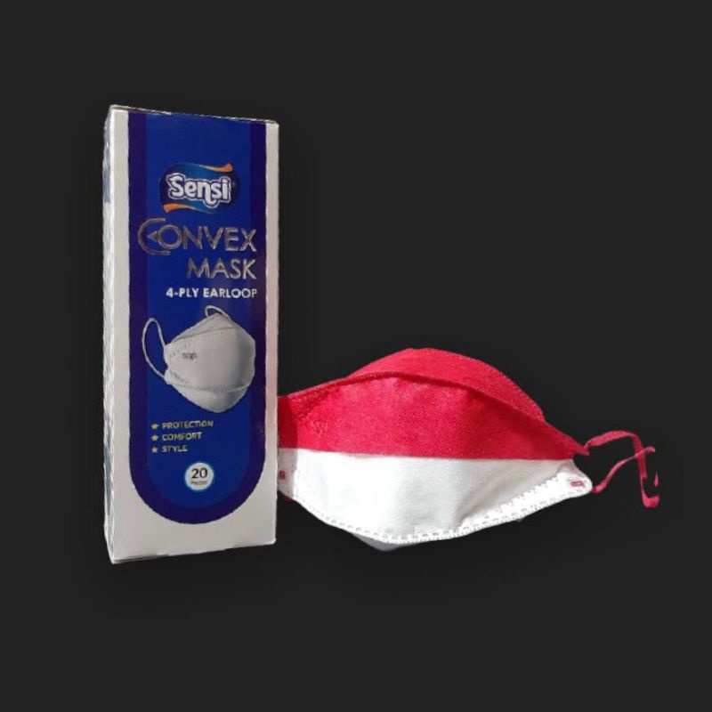 Masker Sensi Convex isi 20 Sensi convex Mirip Evo 4 ply 4D