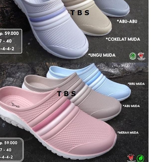 ✴ Sandal Slop Karet Wanita ATT NSWL 491 ●