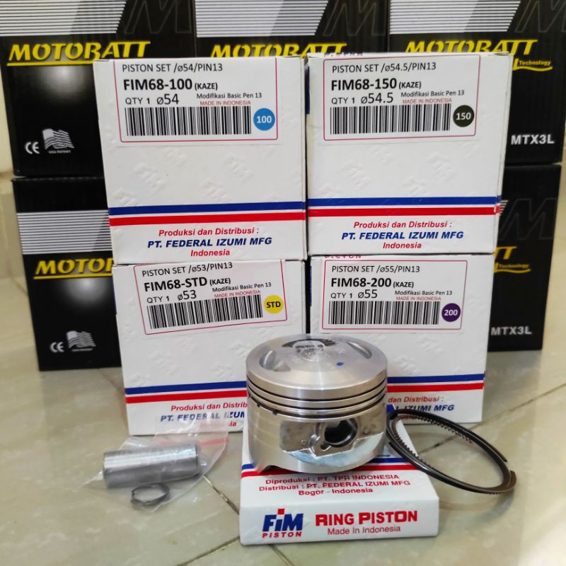 Piston Kit FIM Kaze STD/50/100/150/200 FIM68