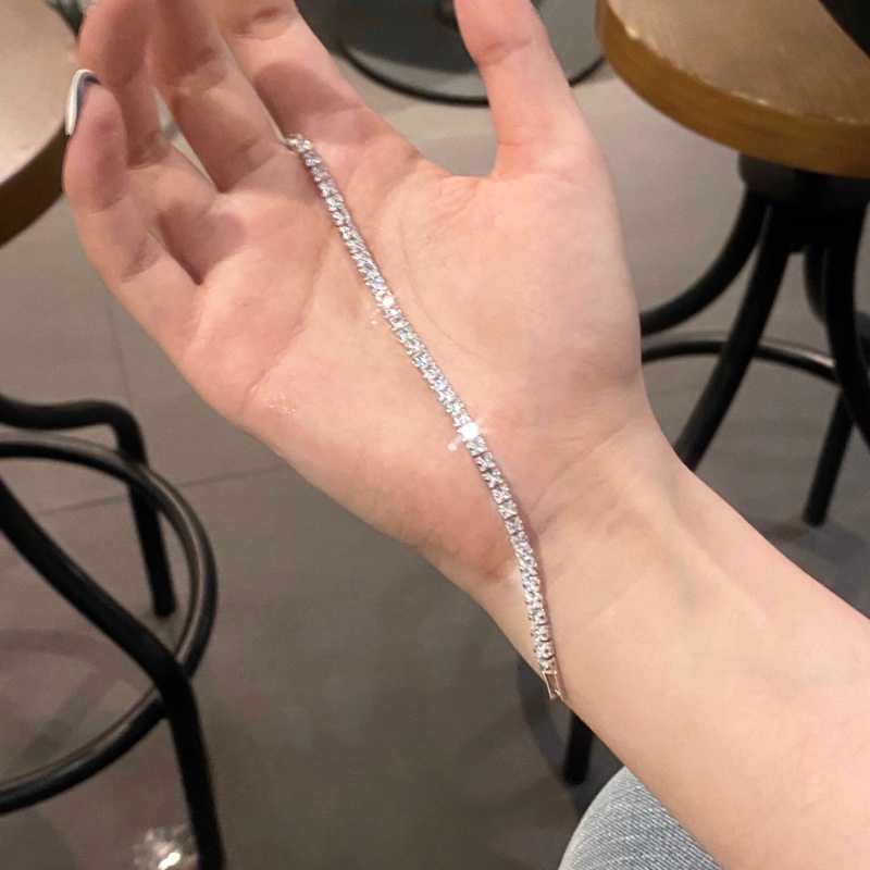 Gelang Bangle Berlian 18K Gaya Korea Untuk Wanita