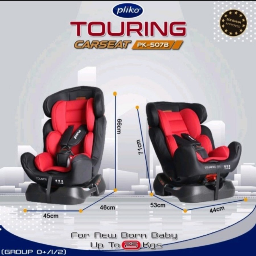 Carseat Pliko Touring PK-507B / Dudukan Mobil Bayi