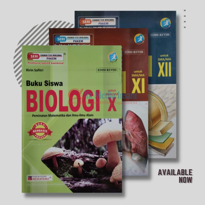 Buku Peminatan Siswa Biologi Kelas 10, 11, 12 Mediatama