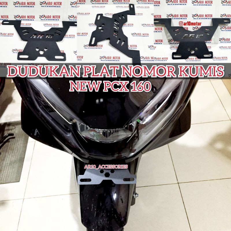 Jual BREKET PLAT NOMOR PCX 160 TEMPAT DUDUKAN PLAT NOMOR NEW PCX 160CC PCX 150 CC Shopee Indonesia