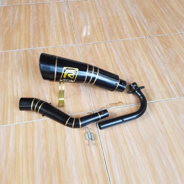 KNALPOT BEAT CARBU R9 H2 RCB BLACK DOV