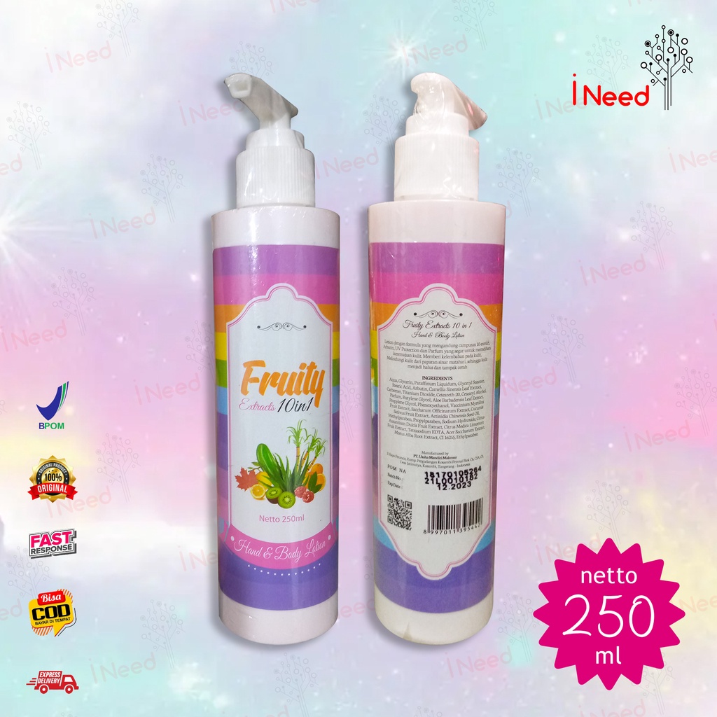 (INEED) Lotion fruity Fruitamin BPOM Original 100%