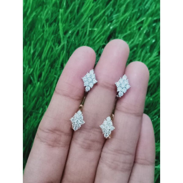 ANTING JEPIT WAJIK MP FULL / ANTING PERAK ASLI SILVER 925 LAPIS EMAS/ ANTING FASHION WANITA TERBARU