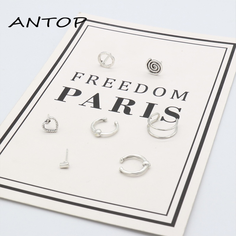 7 PCS Fashion Eropa Dan Amerika Anting Retro Gaya Bohemian Sederhana Dan Elegan ANTOP