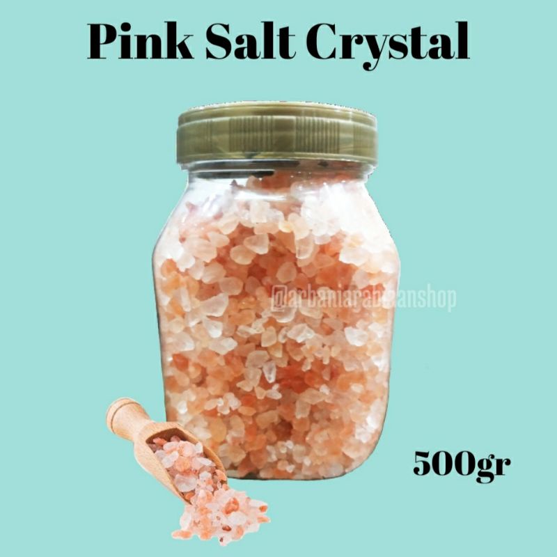 

pink salt crystal