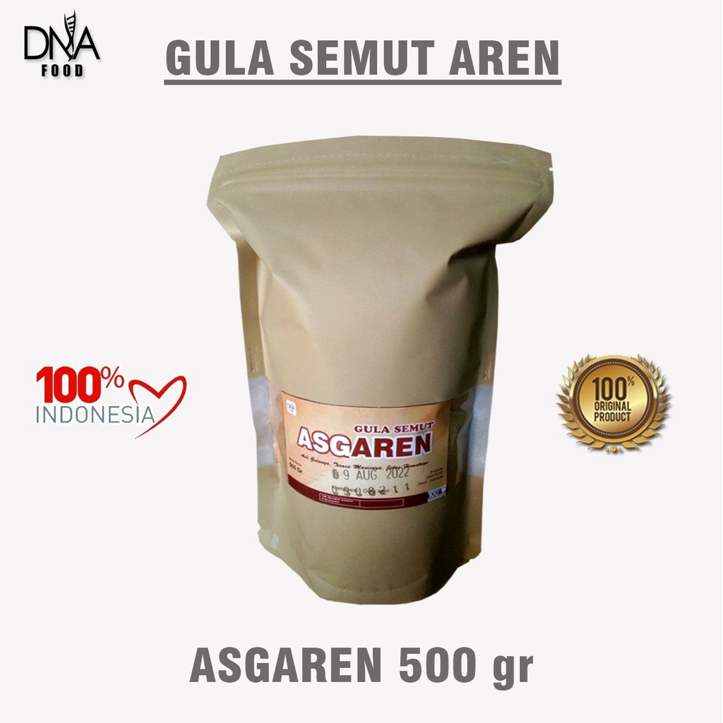 

GULA SEMUT ASGAREN 500 Gr || ASLI GULA AREN 100%