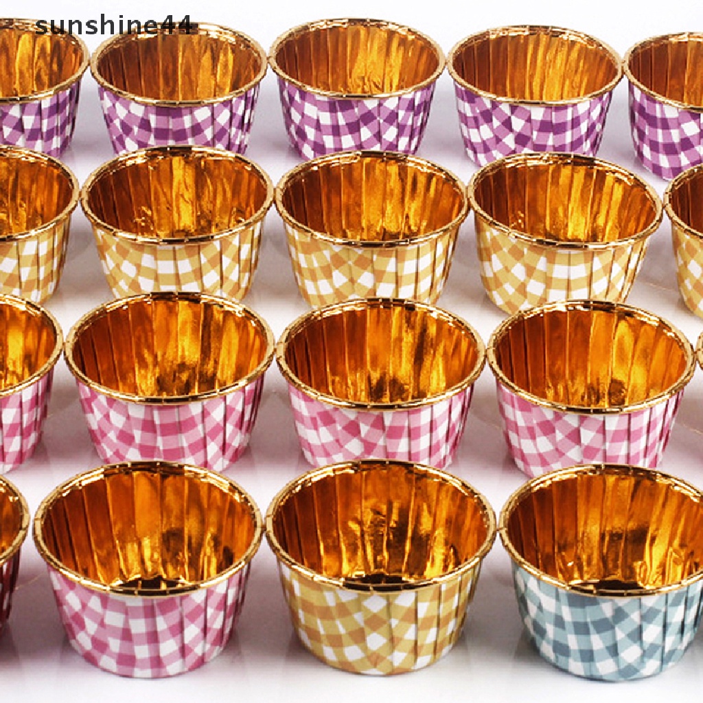 Sunshine 50pcs Cetakan cupcake / muffin Bahan Kertas