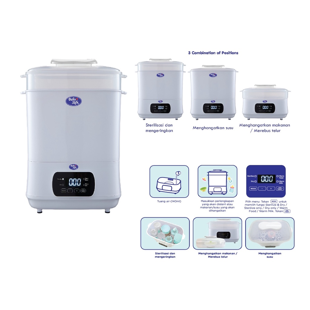 Babysafe Digital Sterilizer &amp; Dryer STE01