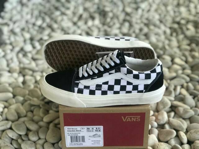 Vans Premium Oldskool Checkboard OG Black White