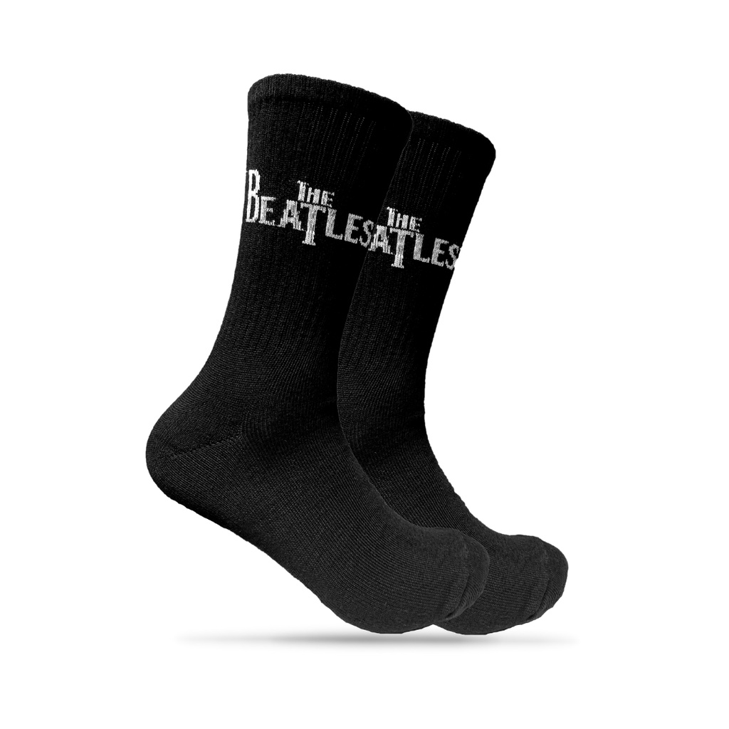 Kaos Kaki Oldschool - Kaos Kaki Motif The Beatles Hitam - The Muds Official