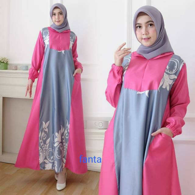 BAJU GAMIS Syakila Maxi Dress Syarii REAL PIC SIZE XL