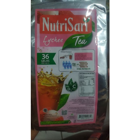 

Nutrisari Lychee Tea Refill 400g