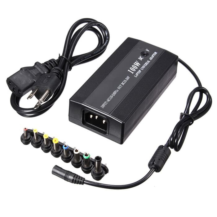 Adaptor Universal Laptop 100watt ac dc - charger notebook 100 watt/Adaptor Casan Laptop universal