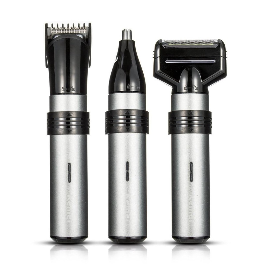 Alat Cukur Atau Cukuran KEMEI KM-1210 3 In 1 Rechargeable Nose Trimmer Hair Trimmer And Shaver