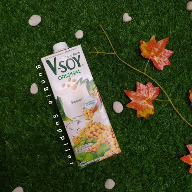 

V-Soy Original 1000ml |Vsoy Ori|Susu UHT Kedelai|Soya Bean Milk|Susu UHT Soya 1 Liter (SATUAN)