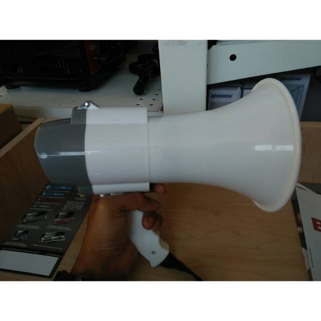 Krisbow Toa Megaphone 10w - Speaker Pengeras Suara Portable Dengan Sirine